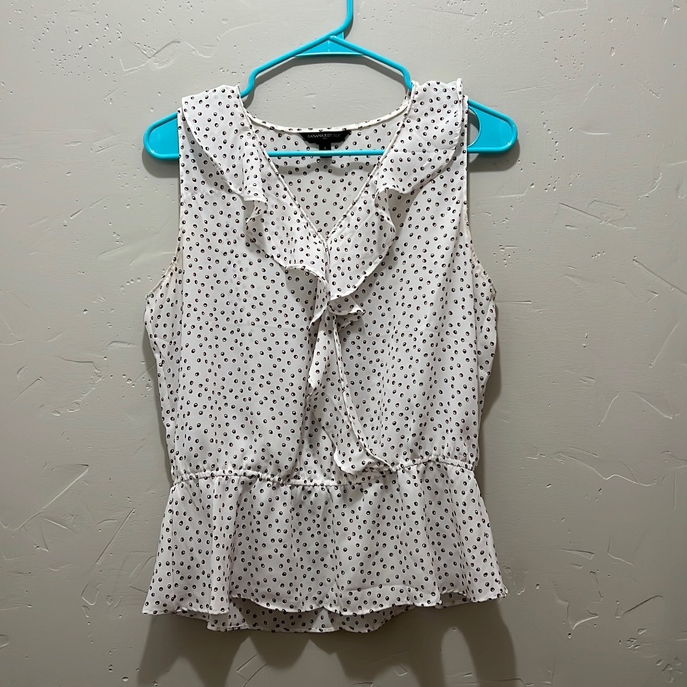 Banana Republic Sleeveless Blouse with Peplum